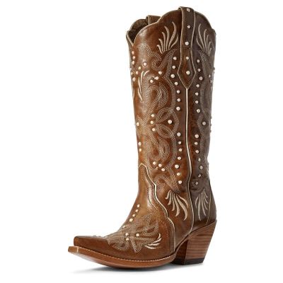 Ariat Pearl Kahverengi Western Csizma Bayan (37655-586)